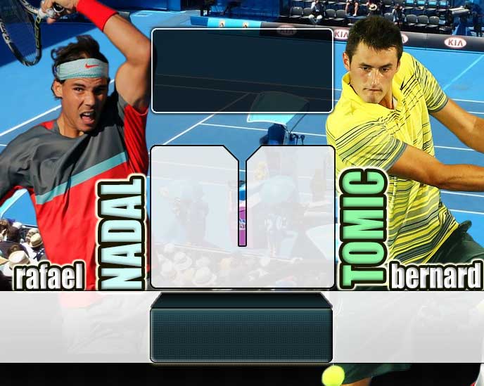 Nadal vs Tomic en Australian Open 2014